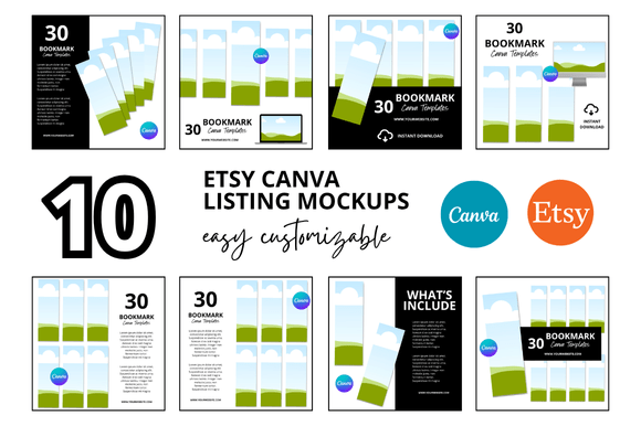 Elevate Your Etsy Shop with Professional Bookmark Mockups