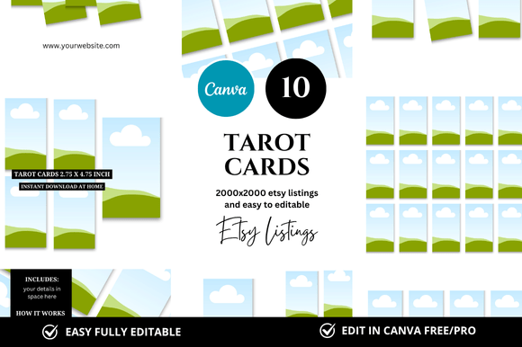 Elevate Your Etsy Shop with Professional Tarot Card Mockups