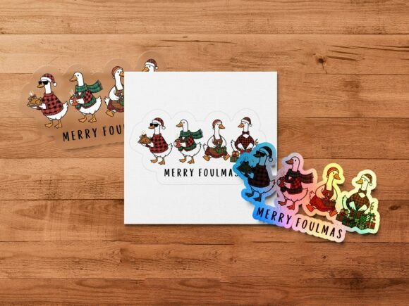Merry Foulmas Goose PNG: A Playful Design Asset for Bold Branding
