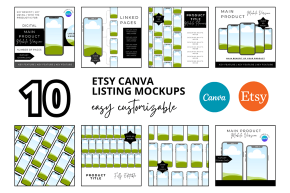 Professional Etsy Mockups: Elevate Your Digital Shop Listings