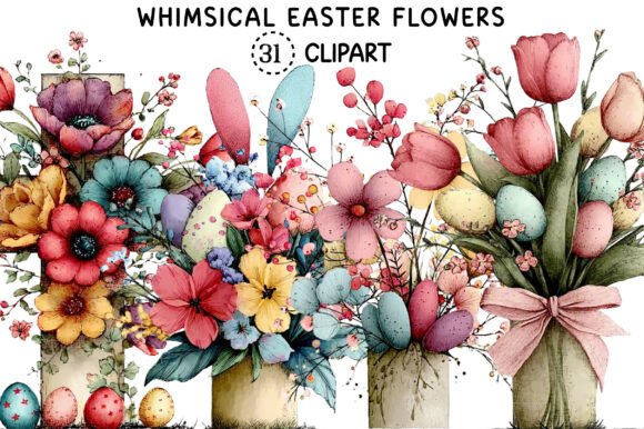 Whimsical Easter Flowers PNG Clipart: A Designer's Guide