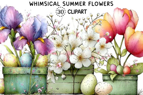 Whimsical Summer Flowers PNG Clipart: A Designer's Guide